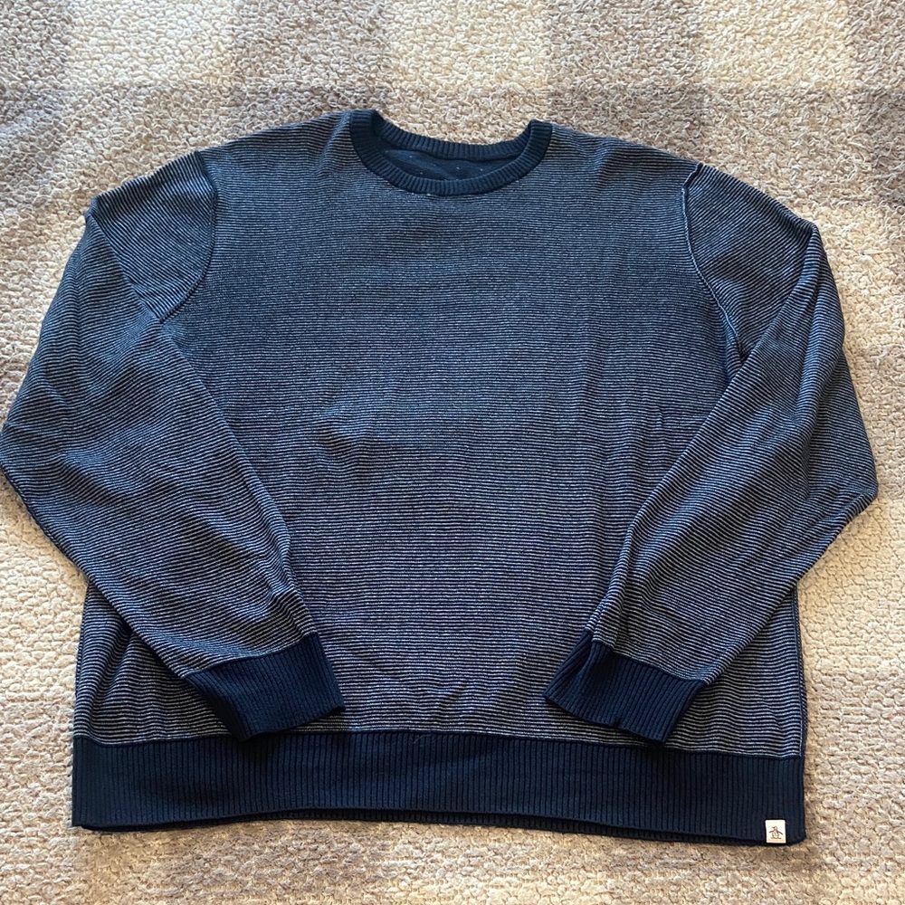 Penguin Classic Navy Crewneck Sweater - reversible!
